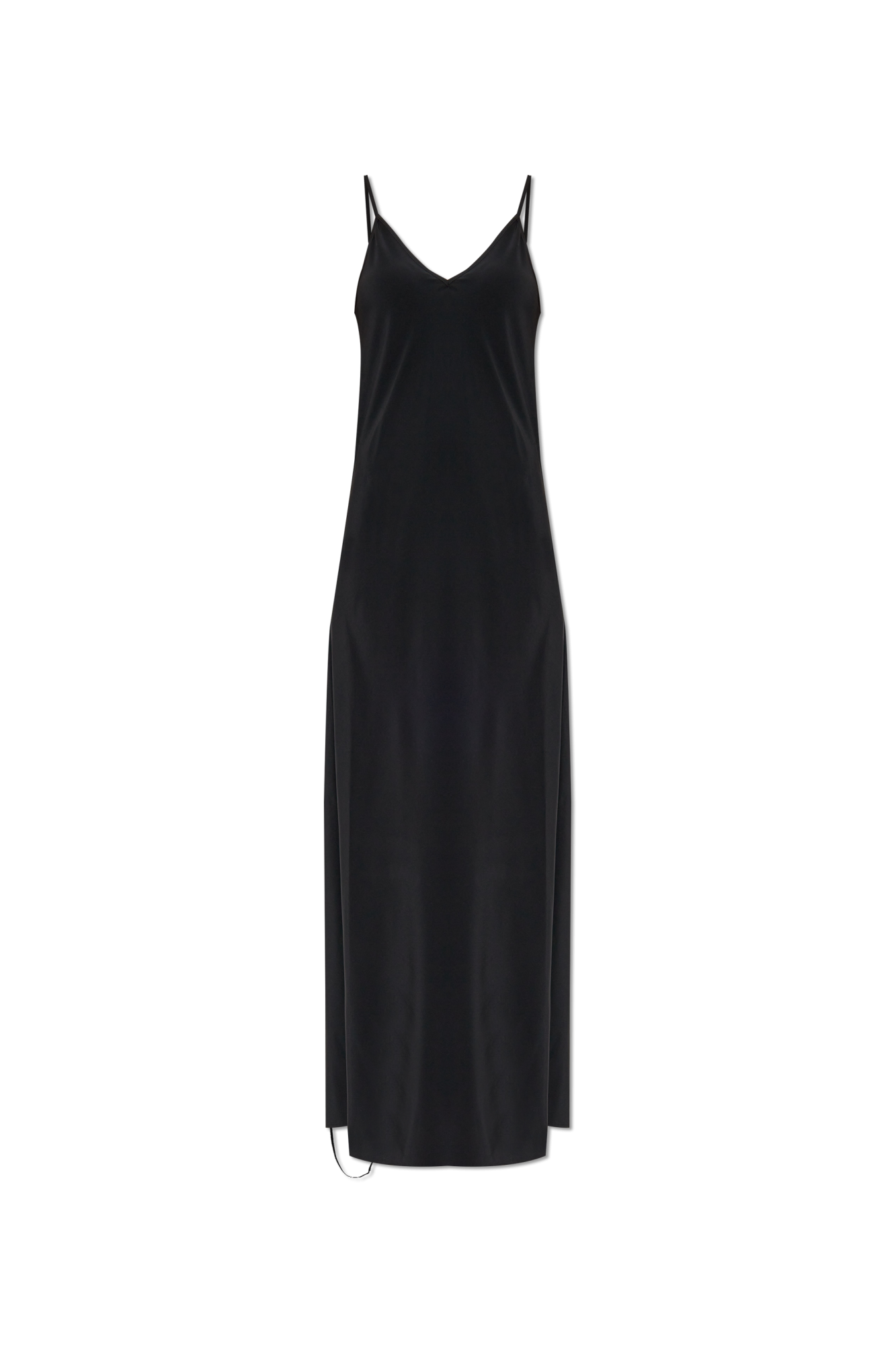 ワンピース MM6 Maison Margiela DRESS Mm6 Maison Margiela Long Jersey Dress With Satin Inserts